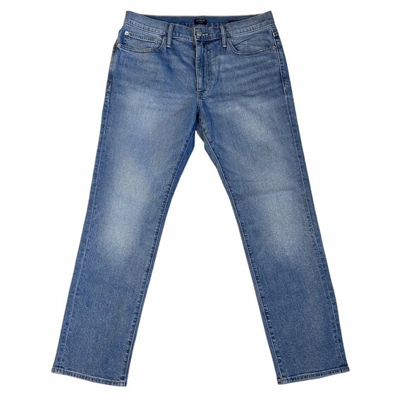 J.Crew Flex Men’s Straight Fit Jeans W32 L30 Light Wash Denim Everyday Comfort - Picture 2 of 10